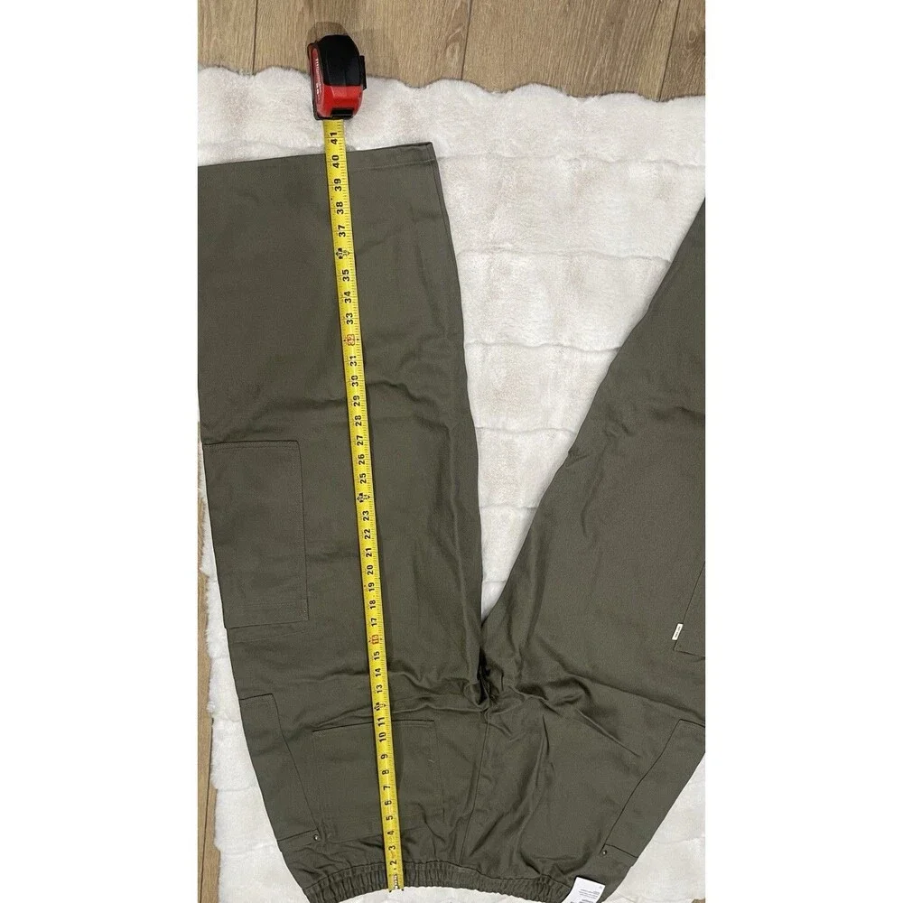 Nike Men’s Cargo Pants Large Olive Green Loose Fit Straight Leg Utility NWT